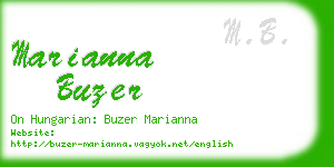 marianna buzer business card